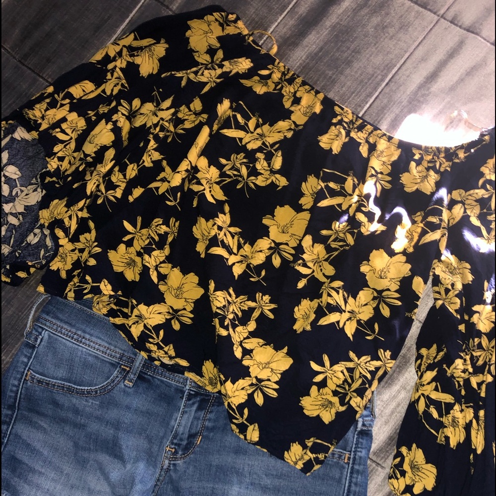 Off the shoulder crop top